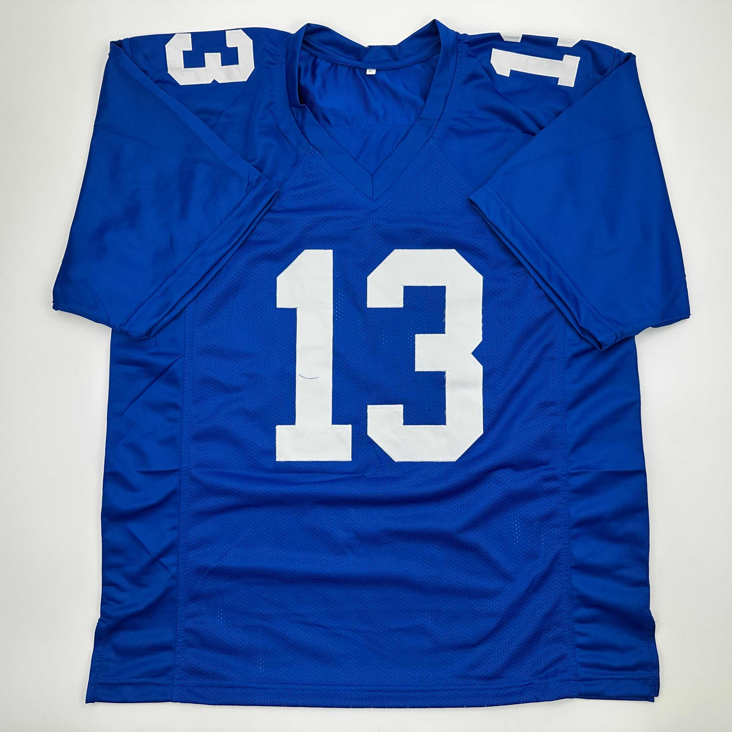 Autographed Odell Beckham Jr. New York Blue Football Jersey - Image 4