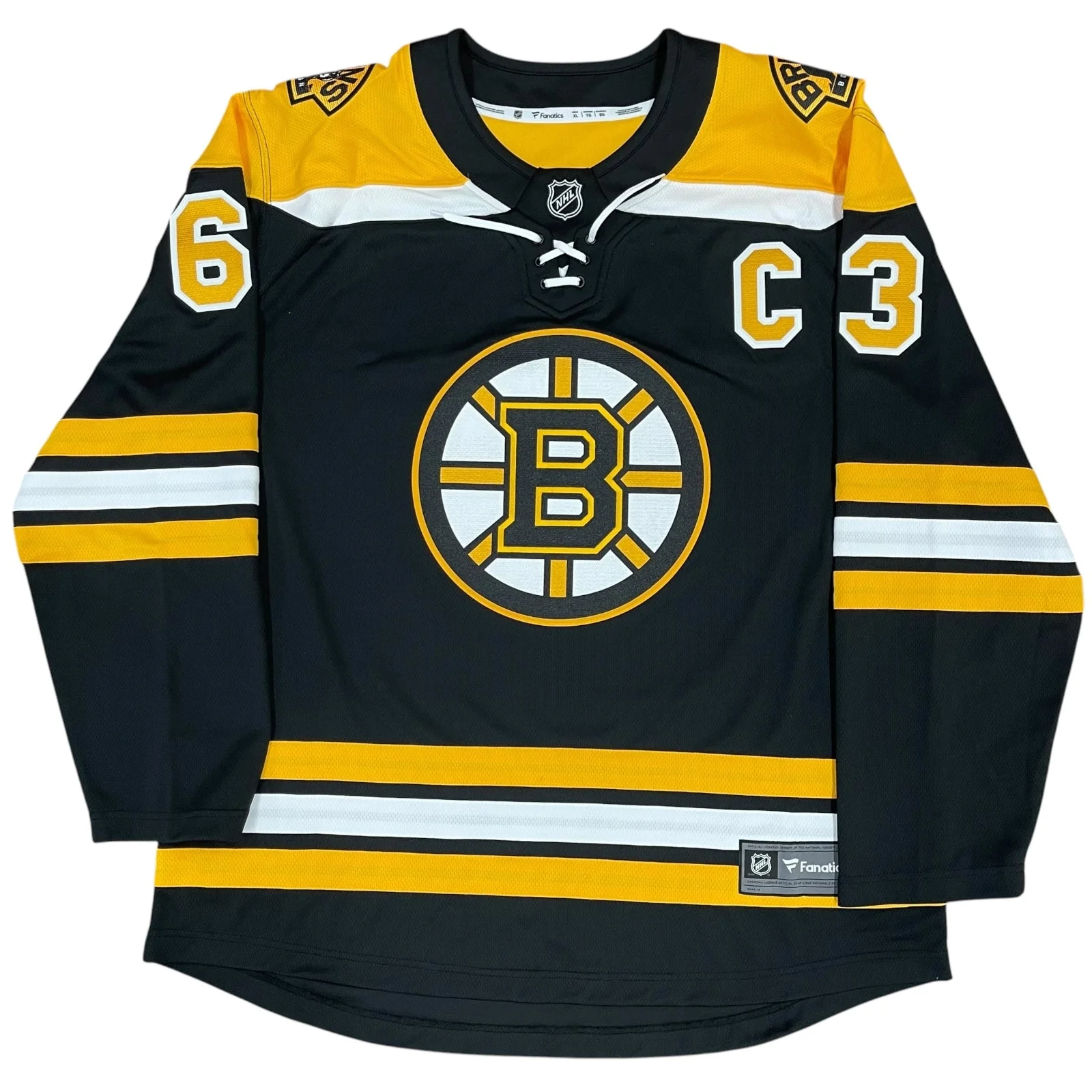 Autographed Brad Marchand Boston Bruins (Black #63) Authentic Breakaway Home Jersey - Image 3