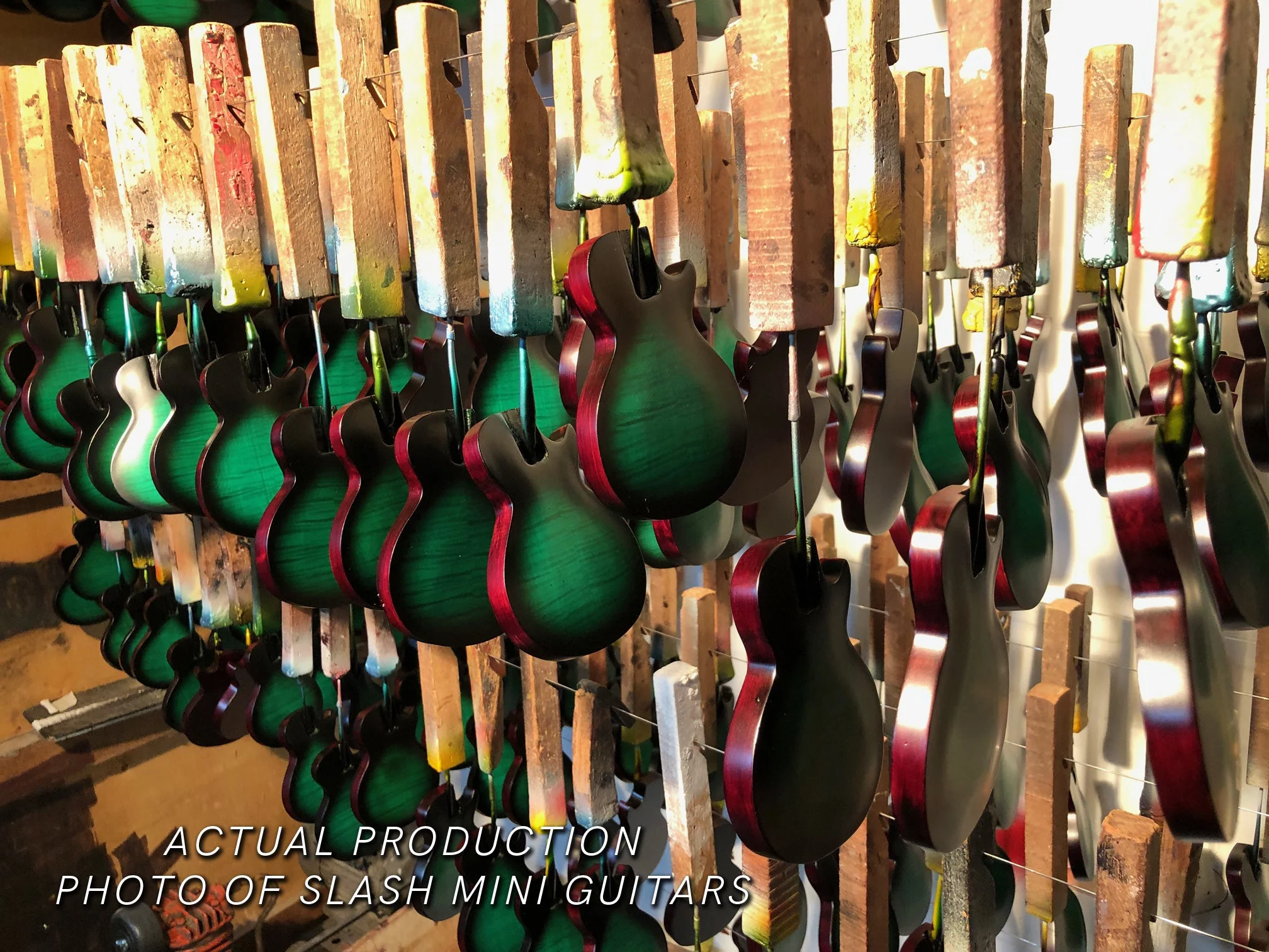 Slash Gibson Les Paul Standard Anaconda Burst 1:4 Scale Mini Guitar Model - Image 6