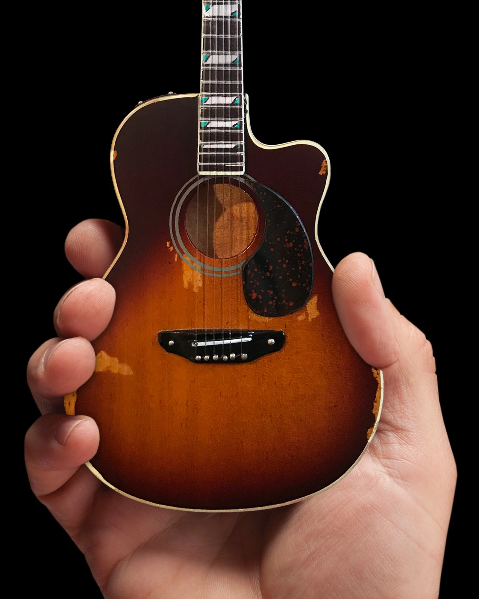 Toby Keith Signature Sunburst Acoustic Mini Guitar - Image 4